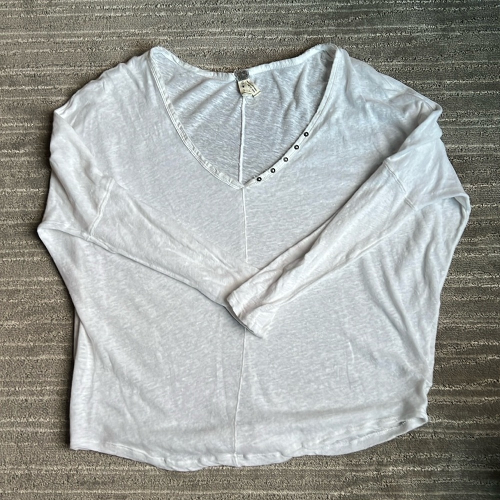 We the free white lightweight top